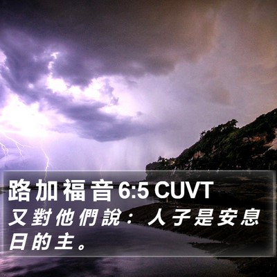 路 加 福 音 6:5 CUVT Bible Verse Image