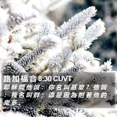 路 加 福 音 8:30 CUVT Bible Verse Image