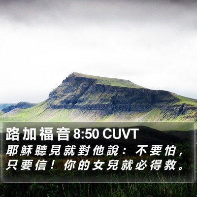 路 加 福 音 8:50 CUVT Bible Verse Image