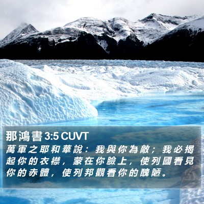 那 鴻 書 3:5 CUVT Bible Verse Image