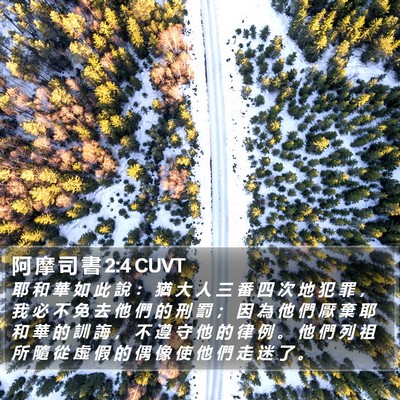 阿 摩 司 書 2:4 CUVT Bible Verse Image