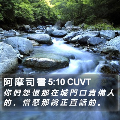 阿 摩 司 書 5:10 CUVT Bible Verse Image