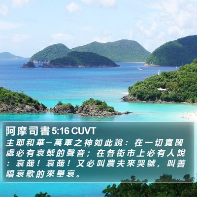 阿 摩 司 書 5:16 CUVT Bible Verse Image