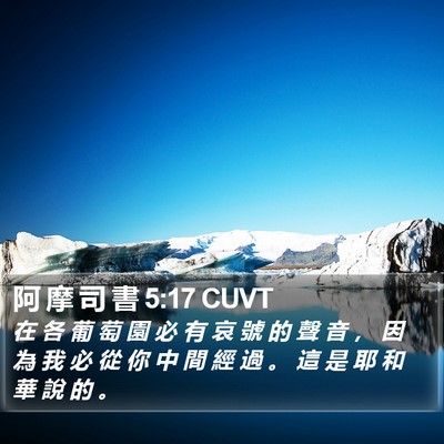阿 摩 司 書 5:17 CUVT Bible Verse Image
