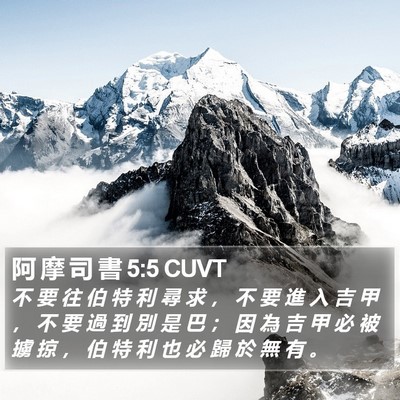 阿 摩 司 書 5:5 CUVT Bible Verse Image