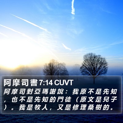 阿 摩 司 書 7:14 CUVT Bible Verse Image