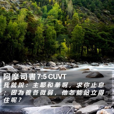 阿 摩 司 書 7:5 CUVT Bible Verse Image