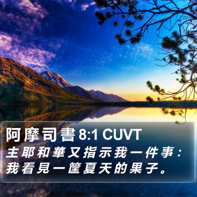 阿 摩 司 書 8:1 CUVT Bible Verse Image