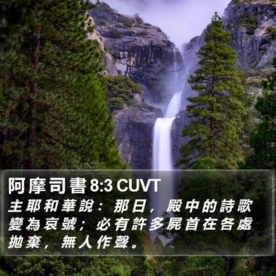 阿 摩 司 書 8:3 CUVT Bible Verse Image