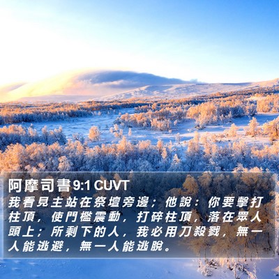 阿 摩 司 書 9:1 CUVT Bible Verse Image