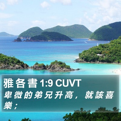 雅 各 書 1:9 CUVT Bible Verse Image