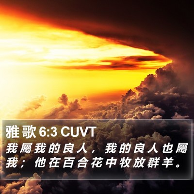 雅 歌 6:3 CUVT Bible Verse Image