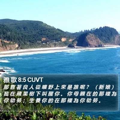 雅 歌 8:5 CUVT Bible Verse Image