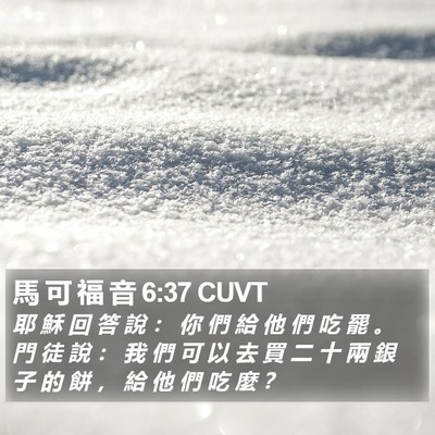 馬 可 福 音 6:37 CUVT Bible Verse Image