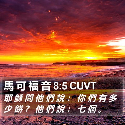 馬 可 福 音 8:5 CUVT Bible Verse Image