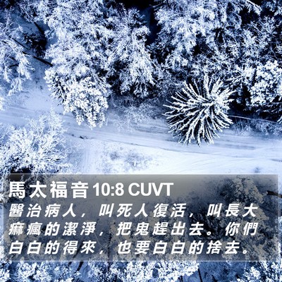 馬 太 福 音 10:8 CUVT Bible Verse Image