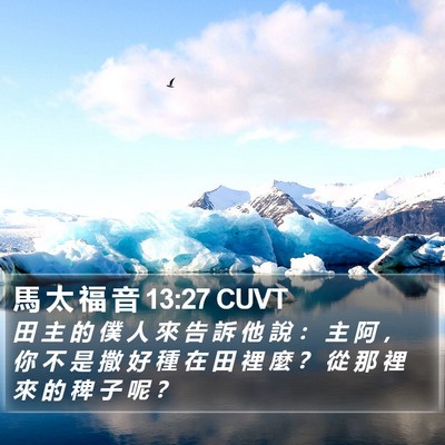 馬 太 福 音 13:27 CUVT Bible Verse Image