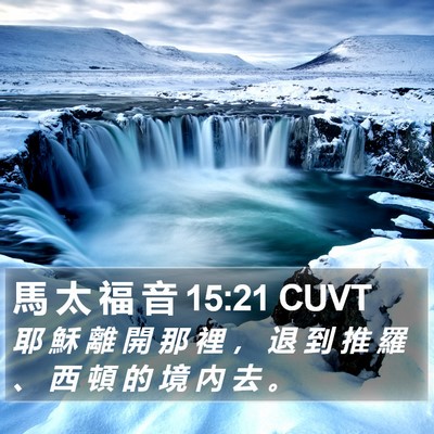馬 太 福 音 15:21 CUVT Bible Verse Image