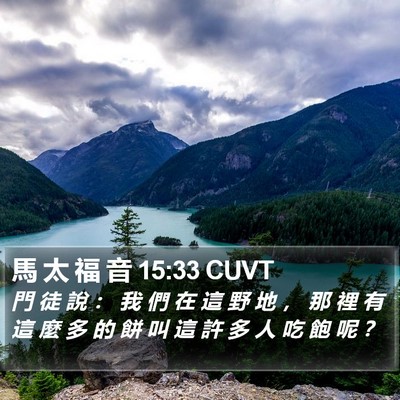 馬 太 福 音 15:33 CUVT Bible Verse Image