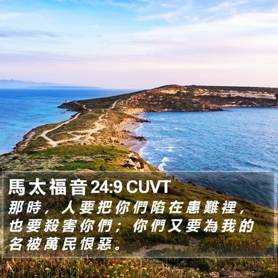 馬 太 福 音 24:9 CUVT Bible Verse Image
