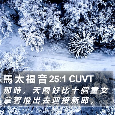 馬 太 福 音 25:1 CUVT Bible Verse Image