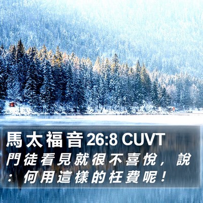 馬 太 福 音 26:8 CUVT Bible Verse Image