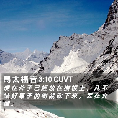 馬 太 福 音 3:10 CUVT Bible Verse Image