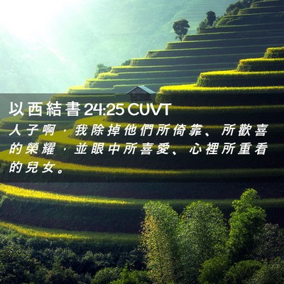 Picture 02 - 以 西 結 書 24:25 CUVT - 人 子 啊 ， 我 除 掉 他 們 所 倚 靠 - Bible Verse Picture