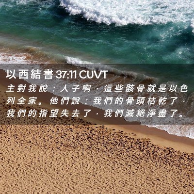 Picture 02 - 以 西 結 書 37:11 CUVT - 主 對 我 說 ： 人 子 啊 ， 這 些 骸 - Bible Verse Picture