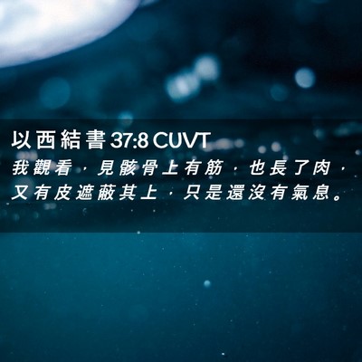 Picture 02 - 以 西 結 書 37:8 CUVT - 我 觀 看 ， 見 骸 骨 上 有 筋 ， 也 - Bible Verse Picture
