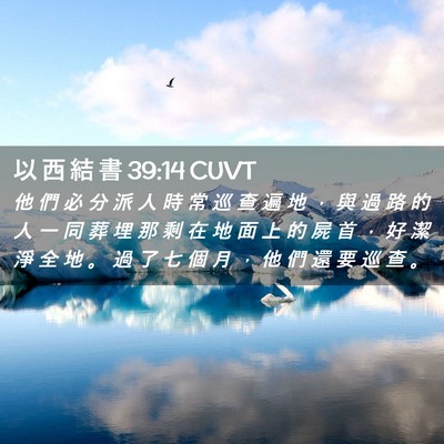 Picture 02 - 以 西 結 書 39:14 CUVT - 他 們 必 分 派 人 時 常 巡 查 遍 地 - Bible Verse Picture