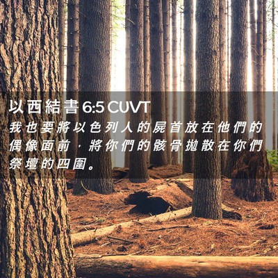 Picture 02 - 以 西 結 書 6:5 CUVT - 我 也 要 將 以 色 列 人 的 屍 首 放 - Bible Verse Picture