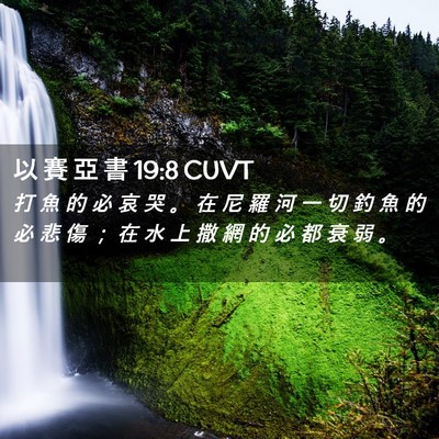 Picture 02 - 以 賽 亞 書 19:8 CUVT - 打 魚 的 必 哀 哭 。 在 尼 羅 河 一 - Bible Verse Picture