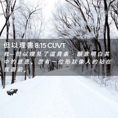 Picture 02 - 但 以 理 書 8:15 CUVT - 我 ─ 但 以 理 見 了 這 異 象 ， 願 - Bible Verse Picture