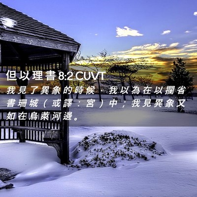 Picture 02 - 但 以 理 書 8:2 CUVT - 我 見 了 異 象 的 時 候 ， 我 以 為 - Bible Verse Picture