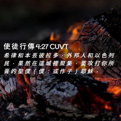 Picture 02 - 使 徒 行 傳 4:27 CUVT - 希 律 和 本 丟 彼 拉 多 ， 外 邦 人 - Bible Verse Picture