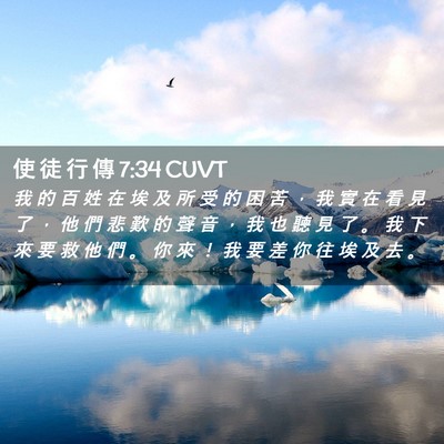 Picture 02 - 使 徒 行 傳 7:34 CUVT - 我 的 百 姓 在 埃 及 所 受 的 困 苦 - Bible Verse Picture