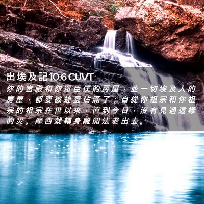 Picture 02 - 出 埃 及 記 10:6 CUVT - 你 的 宮 殿 和 你 眾 臣 僕 的 房 屋 - Bible Verse Picture