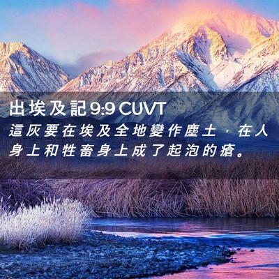 Picture 02 - 出 埃 及 記 9:9 CUVT - 這 灰 要 在 埃 及 全 地 變 作 塵 土 - Bible Verse Picture