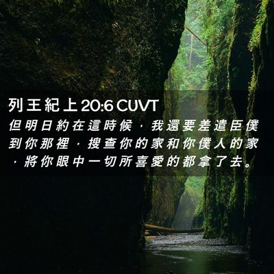 Picture 02 - 列 王 紀 上 20:6 CUVT - 但 明 日 約 在 這 時 候 ， 我 還 要 - Bible Verse Picture