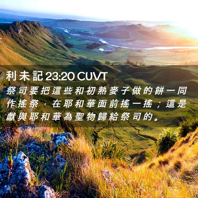 Picture 02 - 利 未 記 23:20 CUVT - 祭 司 要 把 這 些 和 初 熟 麥 子 做 - Bible Verse Picture