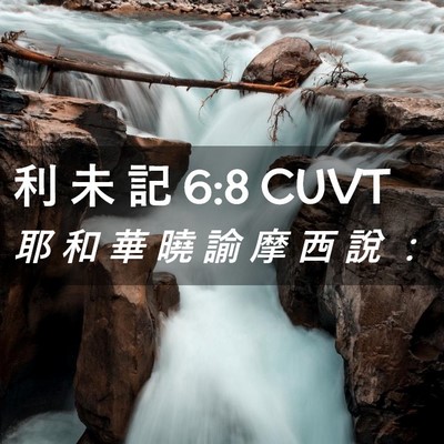 Picture 02 - 利 未 記 6:8 CUVT - 耶 和 華 曉 諭 摩 西 說 - Bible Verse Picture