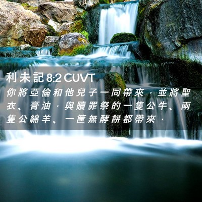 Picture 02 - 利 未 記 8:2 CUVT - 你 將 亞 倫 和 他 兒 子 一 同 帶 來 - Bible Verse Picture