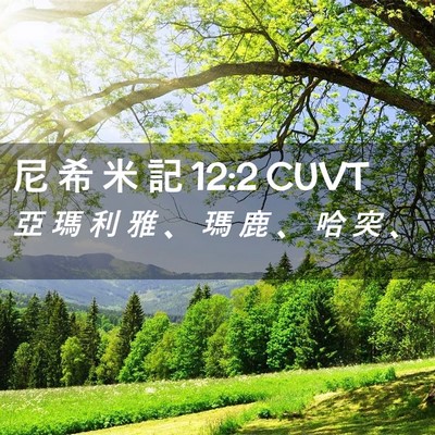 Picture 02 - 尼 希 米 記 12:2 CUVT - 亞 瑪 利 雅 、 瑪 鹿 、 哈 突 - Bible Verse Picture