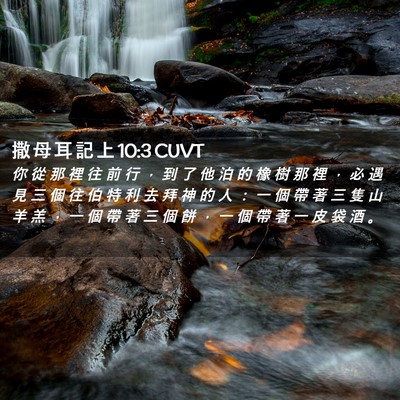 Picture 02 - 撒 母 耳 記 上 10:3 CUVT - 你 從 那 裡 往 前 行 ， 到 了 他 泊 - Bible Verse Picture