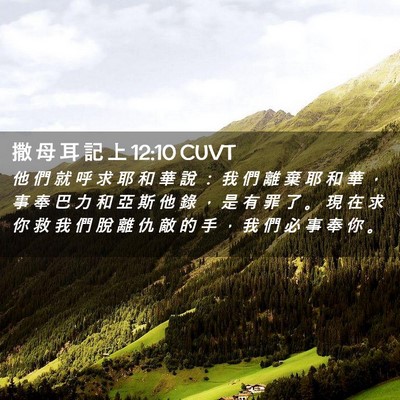 Picture 02 - 撒 母 耳 記 上 12:10 CUVT - 他 們 就 呼 求 耶 和 華 說 ： 我 們 - Bible Verse Picture