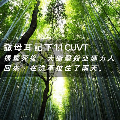 Picture 02 - 撒 母 耳 記 下 1:1 CUVT - 掃 羅 死 後 ， 大 衛 擊 殺 亞 瑪 力 - Bible Verse Picture