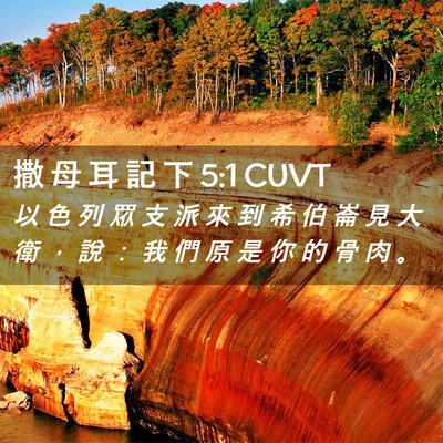 Picture 02 - 撒 母 耳 記 下 5:1 CUVT - 以 色 列 眾 支 派 來 到 希 伯 崙 見 - Bible Verse Picture