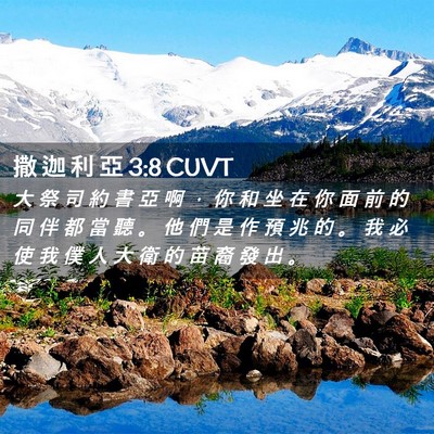 Picture 02 - 撒 迦 利 亞 3:8 CUVT - 大 祭 司 約 書 亞 啊 ， 你 和 坐 在 - Bible Verse Picture