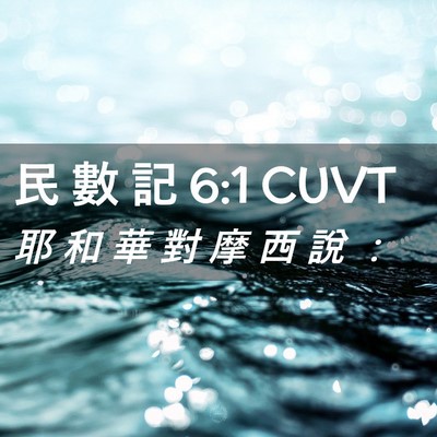 Picture 02 - 民 數 記 6:1 CUVT - 耶 和 華 對 摩 西 說 - Bible Verse Picture